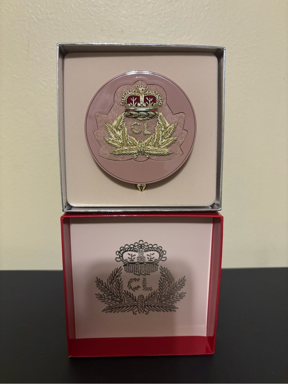 Limited Edition Christian Louboutin Face Powder Refillable Case NIB, Authentic